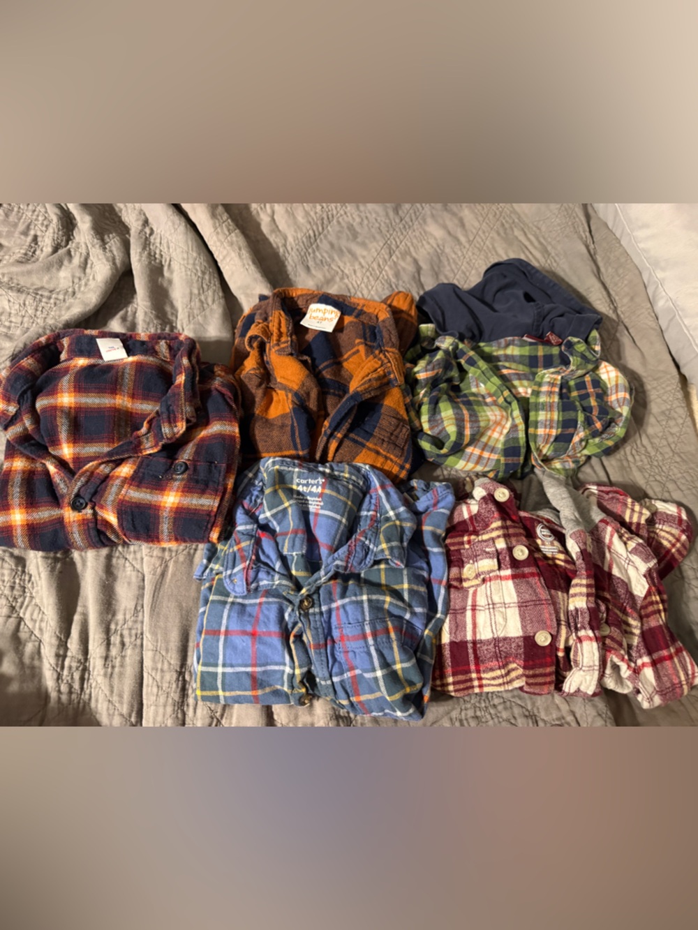 Boys 4t button down flannel shirts